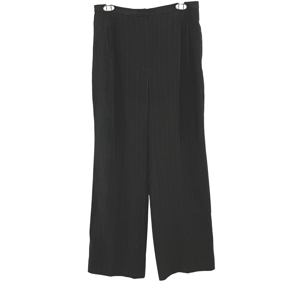 Le Suit Women's 10P Pinstripe Wide Leg‎ Dress Pants Petite Modern Career Office